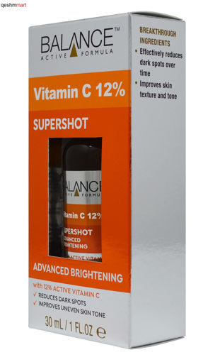 سرم ویتامین سی سوپر شات ۱۲٪روشن کننده وضد لک  بالانس