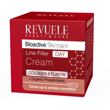 تصویر  کرم روزانه مراقبت از پوست روواله حاوی کلاژن و الاستین Revuele Bioactive Skincare COLLAGEN+ ELASTIN Line Filler Day Cream