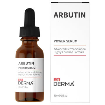 تصویر  سرم  روشن کننده قدرتمند آربوتین درما 101- Derma 101- Arbutin Brightrening Power Serum
