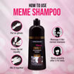 شامپو رنگ مو مشکی روغن نارگیل Meme Beauty Depot