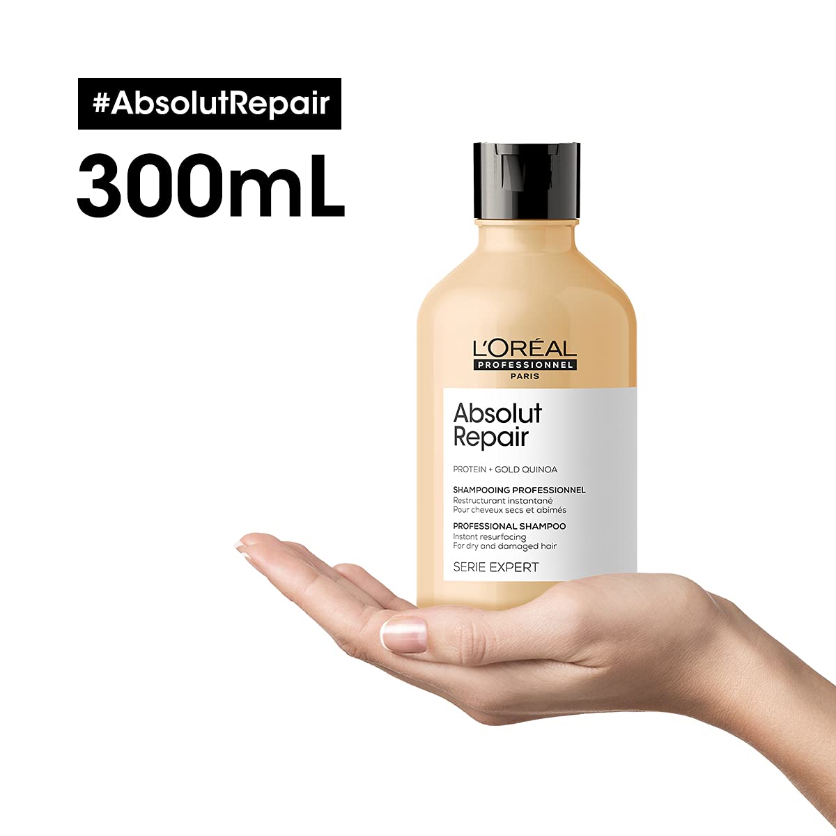 شامپو ترمیم کننده موی حرفه ای لورال سری اکسپرت LOreal Absolute Repair حجم 300 میلی لیتر