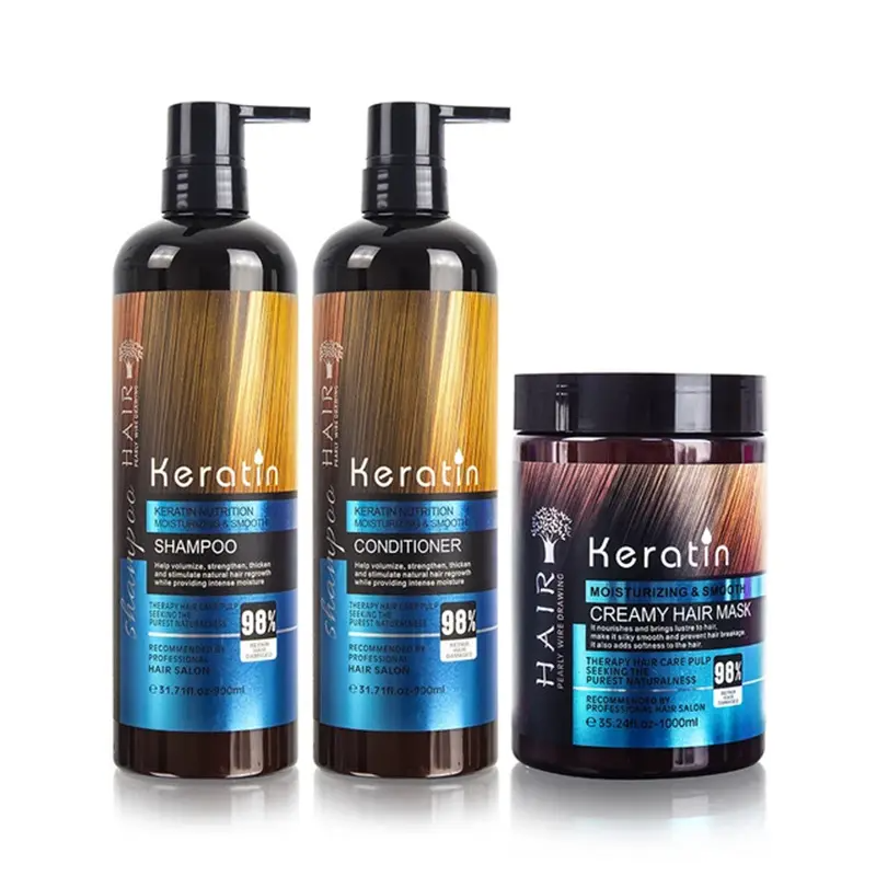 شامپو کراتین مدل 98 درصد Hair Shampoo Keratin حجم 900 میلی لیتر
