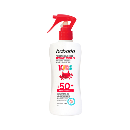 اسپری ضد آفتاب کودک باباریا مخصوص پوستهای حساس 200 میلی لیتر Kids Sensitive Sunscreen Lotion SPF50