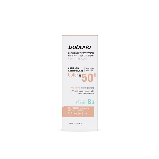 کرم ضد آفتاب چندکاره رنگی باباریا Photoage Tinted Face Cream SPF50