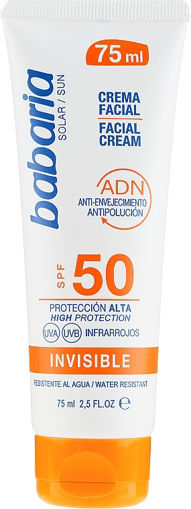 ضد آفتاب باباریا ضد آب و آلودگی هوا  حجم 75 میل Babaria Invisible Facial Sun Cream Spf 50