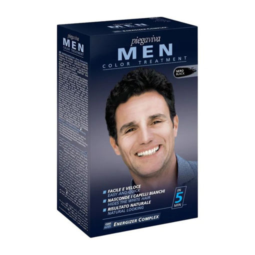 کیت رنگ موی مردانه پیگاویوا مشکی Piegaviva Men Color Treatment Dark Brown Black