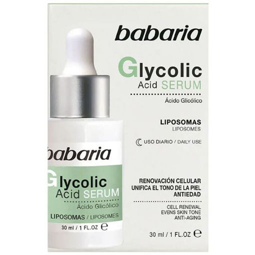 سرم ضد جوش و لایه بردار گلیکولیک اسید باباریا  Babaria Glycolic Acid SERUM  30 ml