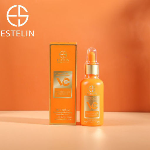 سرم صورت ویتامین سی پلاس استلین حاوی هیالورونیک اسید و نیاسینامید ESTELIN Vitamin C Plus Hyaluronic Acid Niacinamide Face Serum