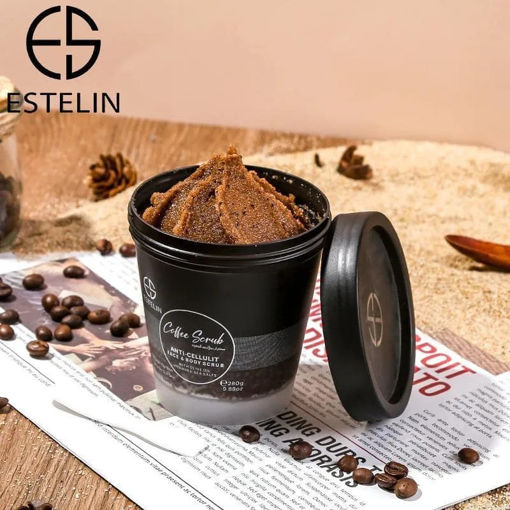 اسکراب صورت و بدن قهوه استلین Estelin Coffee Scrub – Face & Body