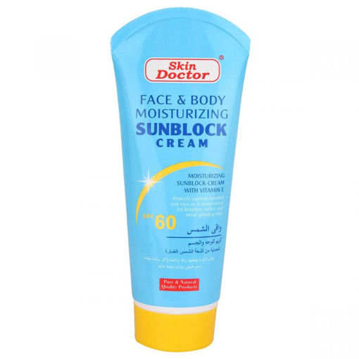 کرم مرطوب کننده و ضد آفتاب اسکین دکتر Skin Doctor SPF 60 Sunblock Cream for Body and Face (170ml)