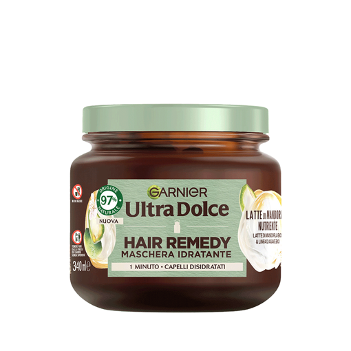 ماسک مو شیربادام آگاوه گارنیر Garnier Ultra Dolce Hair Remedy Maschera Idratante Latte di Mandorla Almond Milk Agave Hair Mask