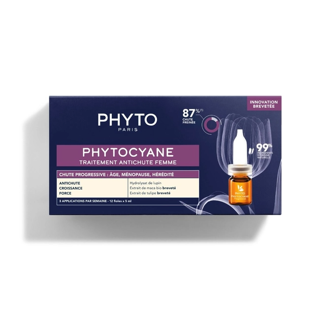 سرم ضدریزش و تقویت موی زنانه فیتو Phyto Phytocyane Women بسته 12 عددی