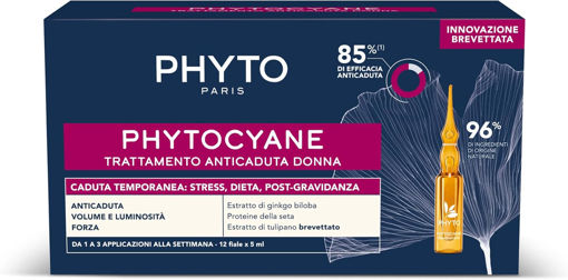 سرم ضدریزش واکنشی موی زنانه فیتو Phyto Phytocyane Reactional Women بسته 12 عددی