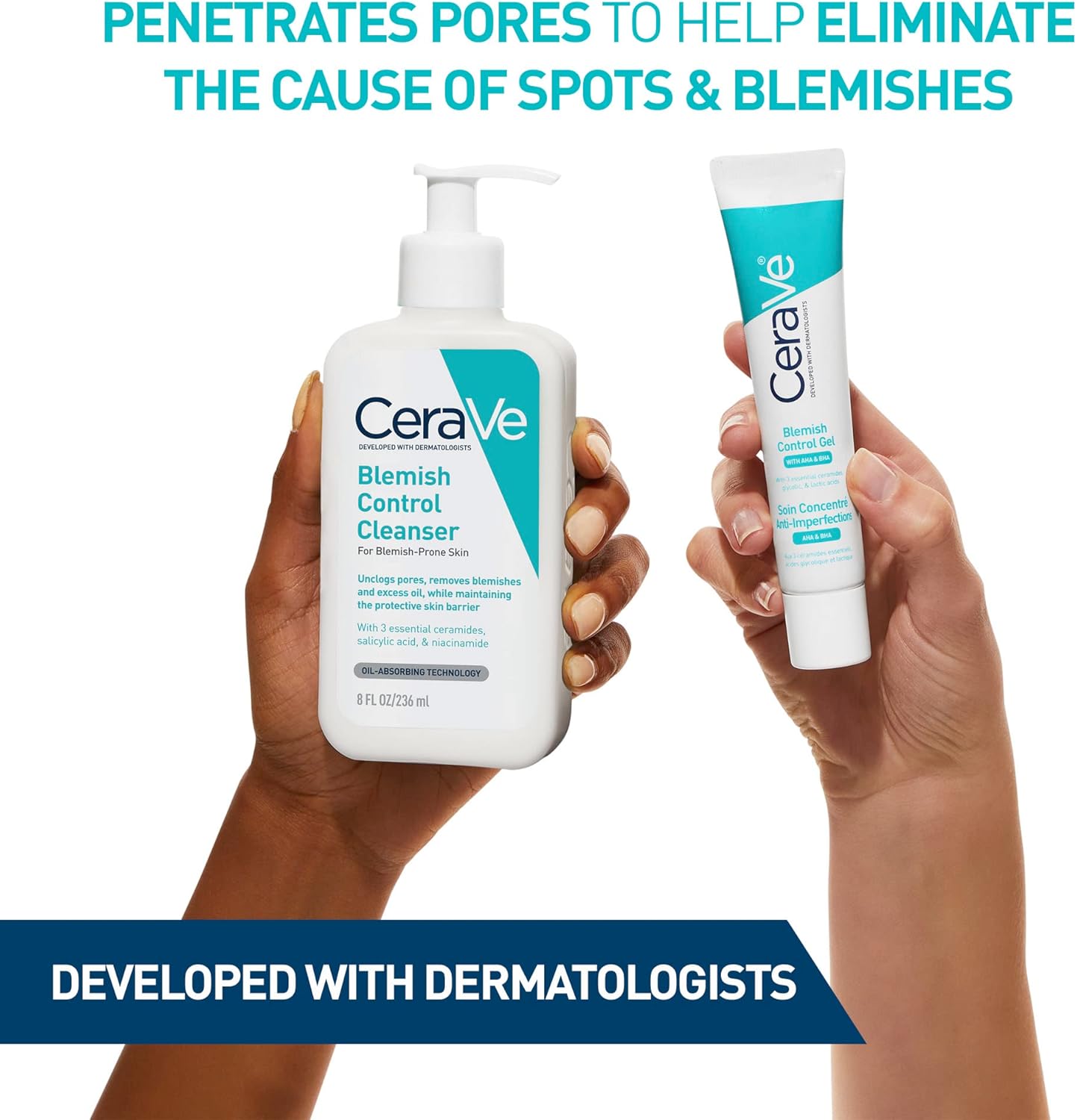 ژل شستشو سراوی CeraVe مدل Blemish Control حجم 237 میل