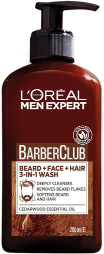 ژل شستشوی صورت و ریش لورال Loreal Men Expert Beard , Face & Hair Wash