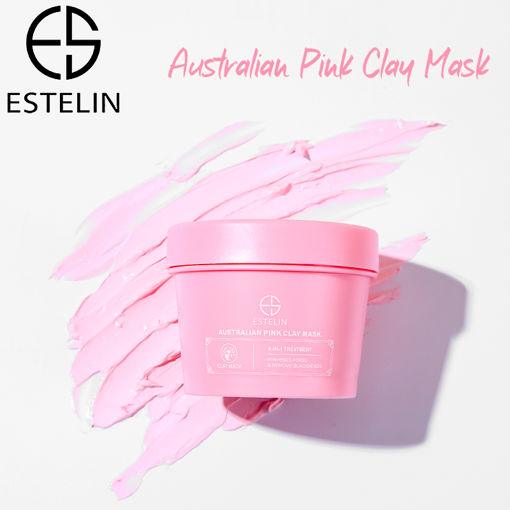 ماسک خاک رس صورتی استرالیایی استلین ضد لک  ESTELIN Australian Pink Clay Mask