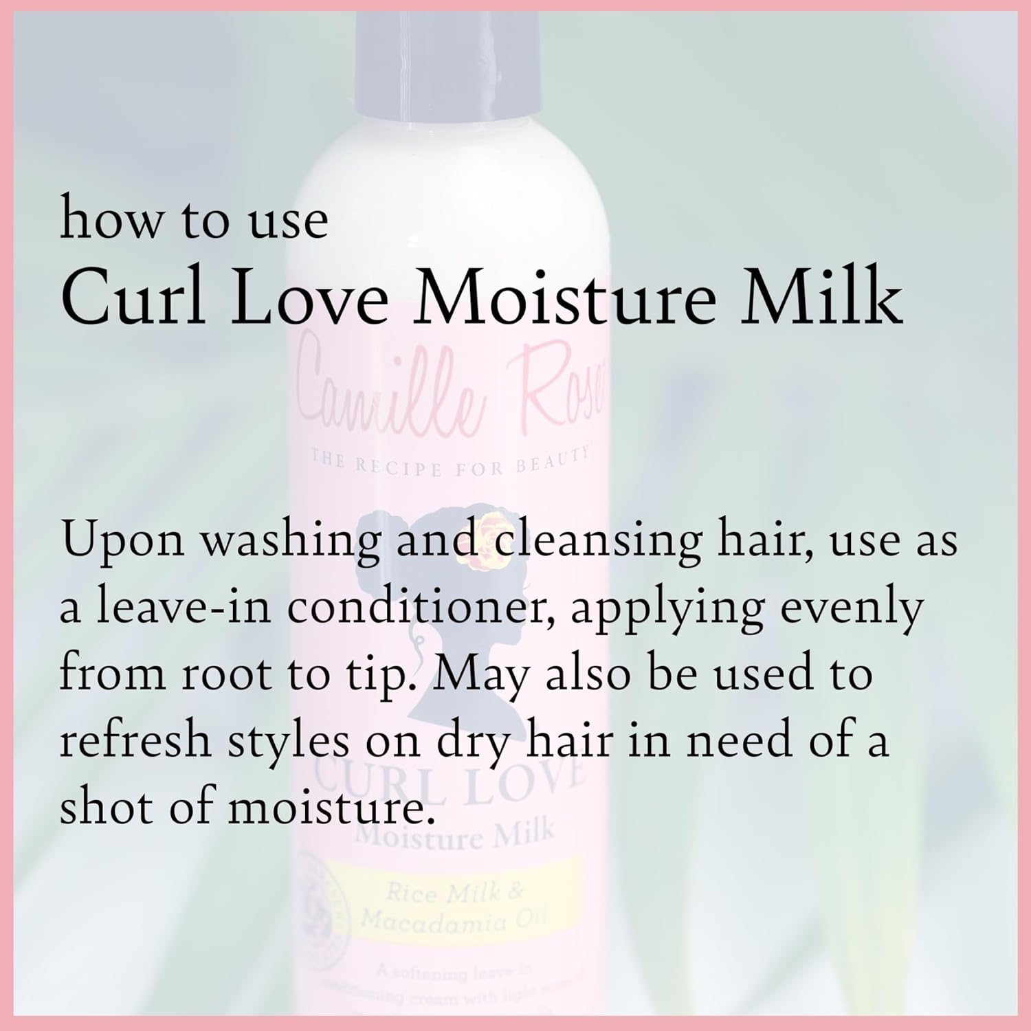 Curl Love Moisture Milk