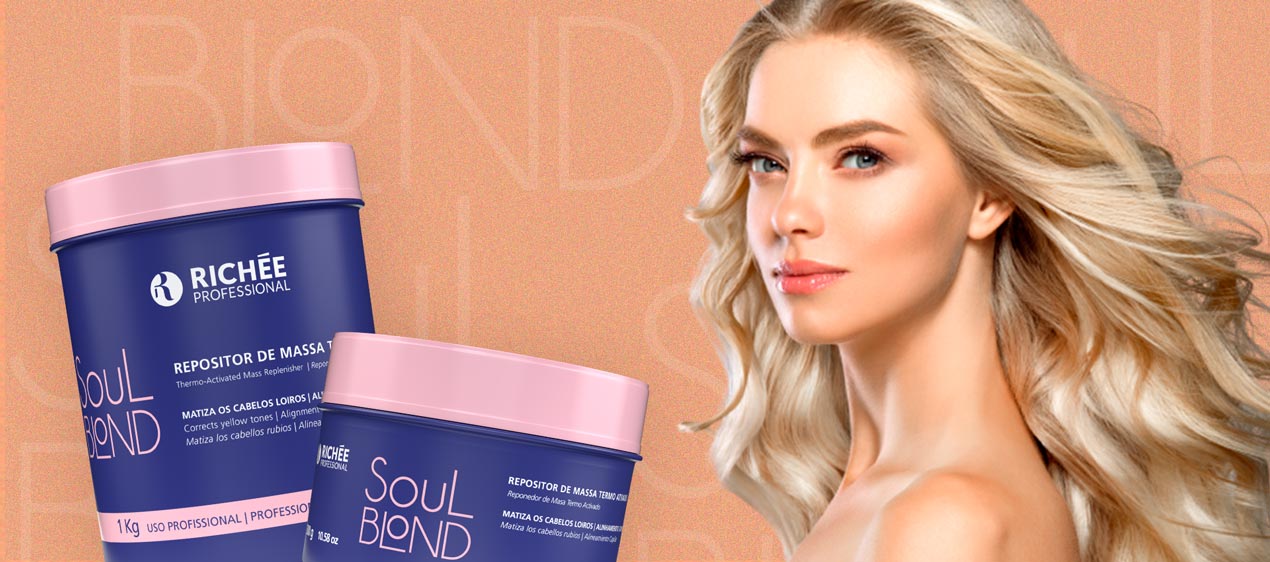 بوتاکس ترمیم کننده موی ریچی SOUL BLOND حجم 1000 گرم