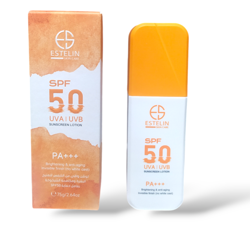 لوسیون ضد آفتاب استلین روشن کننده و ضد پیری Estelin Brighting & Anti aging Sunscreen Lotion spf90