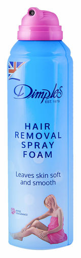 اسپری فوم موبر دیمپلز رایحه گل رز Dimples  Hair Remover Spray Foam