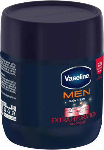 کرم بدن وازلین مخصوص آقایان مدل Extra Hydration وزن 400 گرم Vaseline MEN Extra Hydration Moisturizing Body Cream for Very Dry Skin 400ml