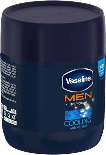 کرم مرطوب‌کننده و خنک‌کننده بدن وازلین مردانه مخصوص پوست خشک Vaseline MEN Moisturizing Body Cream for Dry Skin Fast Absorbing 400ml